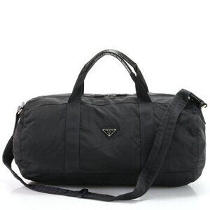 Prada Tessuto nylon triangular logo bag crossbody shoulder tote